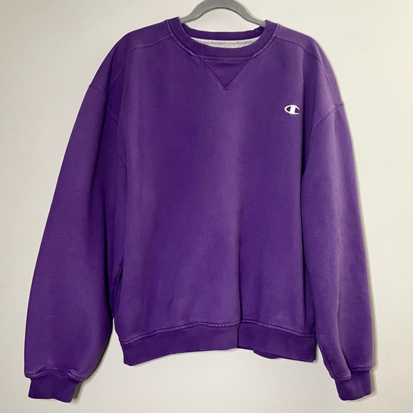 Champion Vintage Cotton Blend Crewneck Sweatshirt - Picture 1 of 3